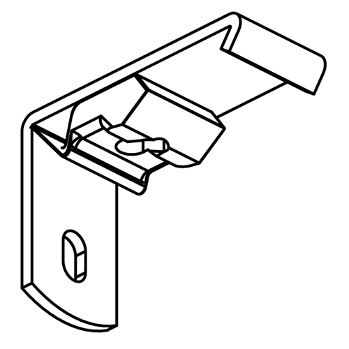 1-3/8" Smart Klick Wall Bracket - KS4100