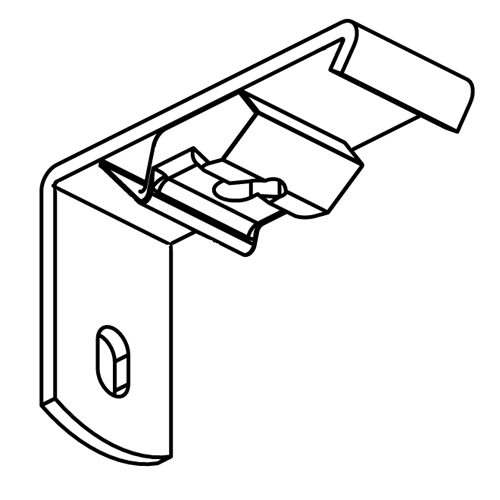 2-3/8" Smart Klick Wall Bracket - KS4125