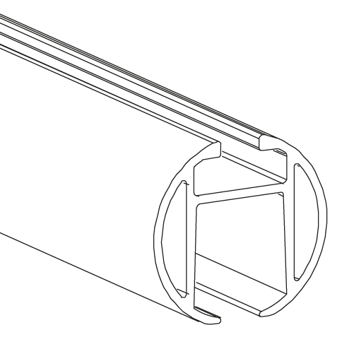 CRS - 28mm (1⅛") Round Channel Rod