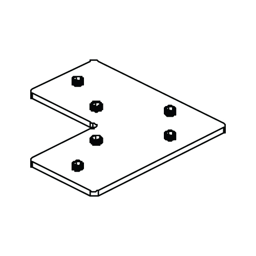 DS-XL Track Corner Splice - DSX345