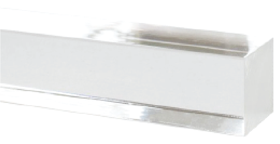 35mm (1-12”) Clear Acrylic Square Rod