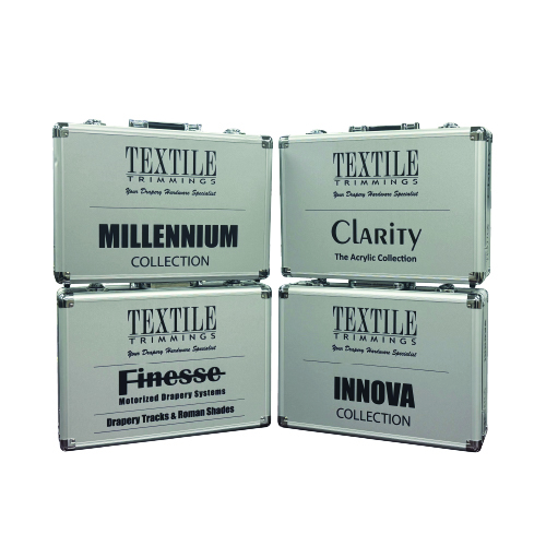 SET OF 4 SAMPLE CASES ( CLARITY/INNOVA /MILLENNIUM /TRACKS)