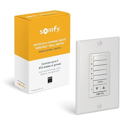 5 channel Decoflex RTS wall switch-DMT425