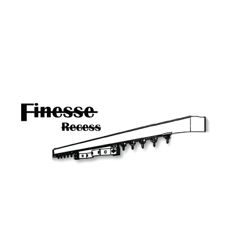 Fully Assembled - Finesse Recess Smart-touch Motorized Drapery System | Lutron® Motor Ready