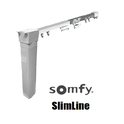 Fully Assembled - SlimLine Motorized Drapery System | Somfy Motor