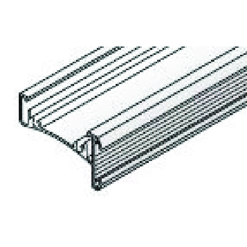 Headrail Track w/Hook Fastener, White - SRS2016