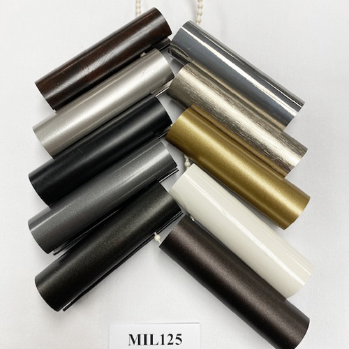 1-1/4'' Millennium Channel Rod Collection Color Samples - MIL125CR