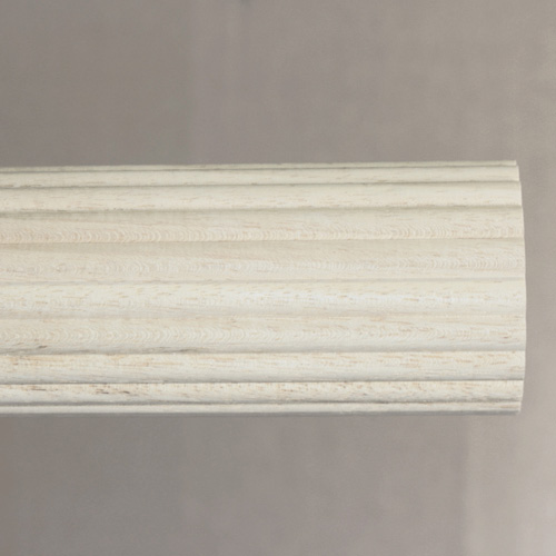 2-3/4'' Diameter Fluted Hardwood Rod - ZA759