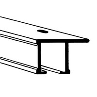 Alternative Drapery Track w/Flange - 19.2' Length - ACF1900