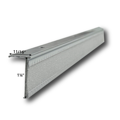 1¼″ L-Shaped Aluminum Valance: Track with Hook Fastener